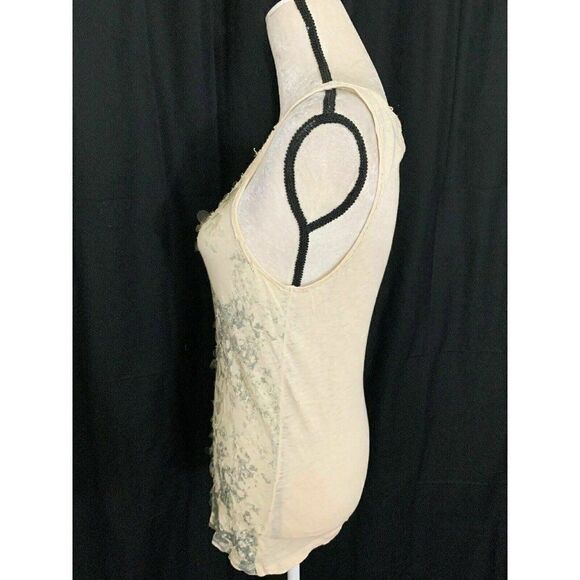J Crew Ivory Gray Sequin Scoop Neck Tank Top - Picture 4 of 6